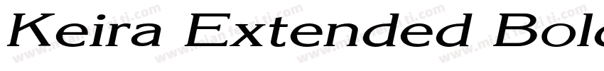 Keira Extended Bold Italic字体转换